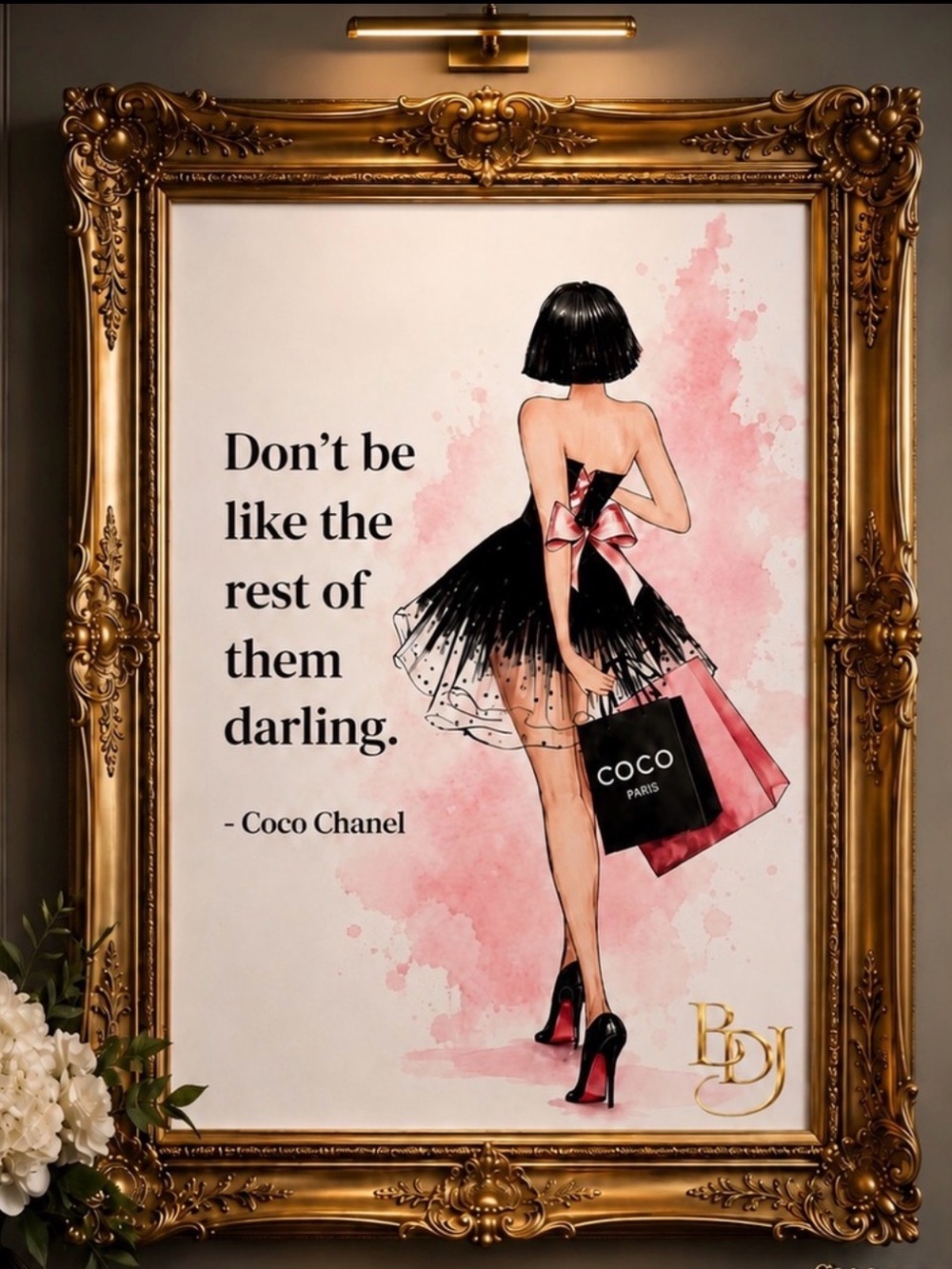 Pick Any 3 Luxury Fashion Wall Art Prints | Designer Inspired Glam Decor